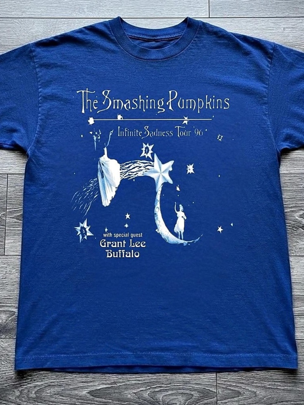 Blue The Smashing Pumpkins Infinite Sadness Tour '96 T-Shirt